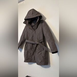 Jones New York Quilted Puffer Coat in Brown Women’s size small